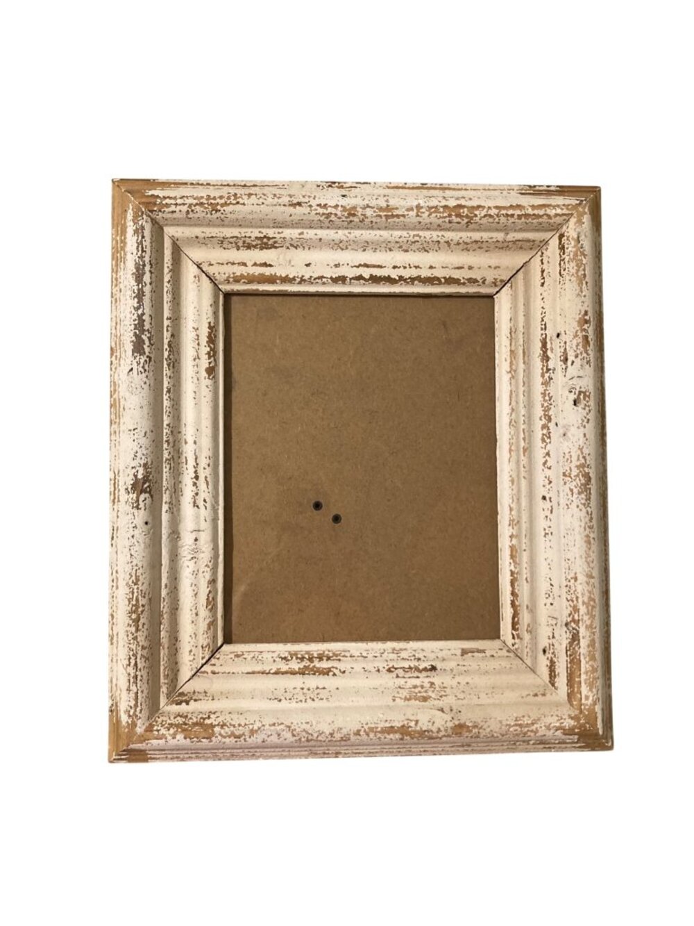 Distressed White Wood Picture Frame Shabby Chic Farmhouse French Country